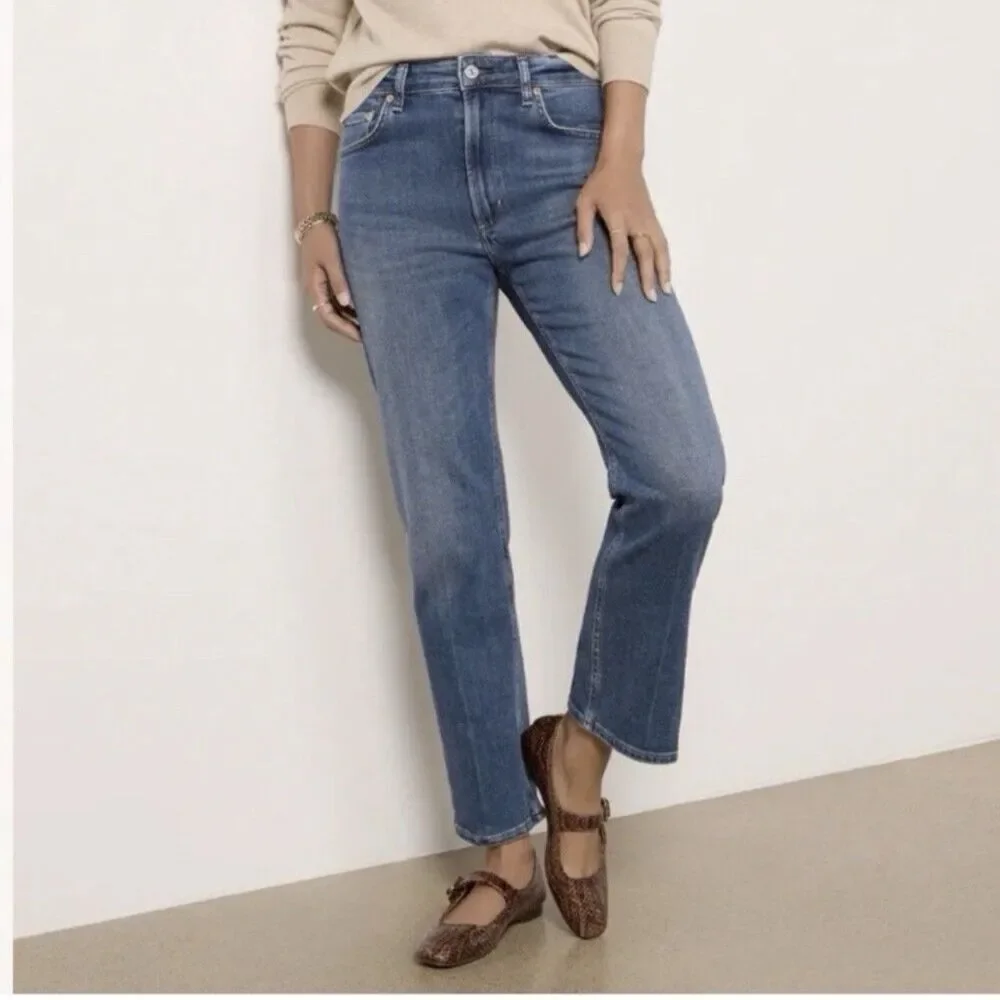 Citizens of Humanity Zurie Straight Leg Jeans Eugene Wash Comfort Stretch NWT 33